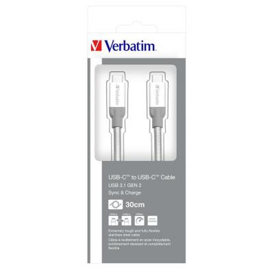 Дата кабель USB-C to USB-C 0.3m USB 3.1 Verbatim (48867) Винница - изображение 6