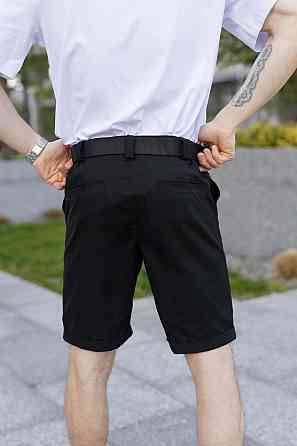Чоловічі літні шорти класичні Winner з кишенями вільні бавовна чорні Одеса