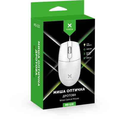 Мишка Vinga MS-110 White Вінниця
