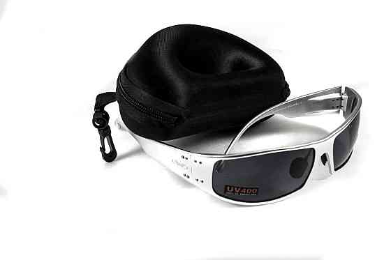 Окуляри захисні Global Vision Bad-Ass-2 Silver (gray), сірі в сріблястій металевій оправі Запоріжжя