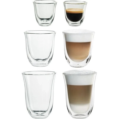 Набор стаканов DeLonghi DLSC302 Mix 90/270/330 мл 6 шт (5513284451) Винница - изображение 1