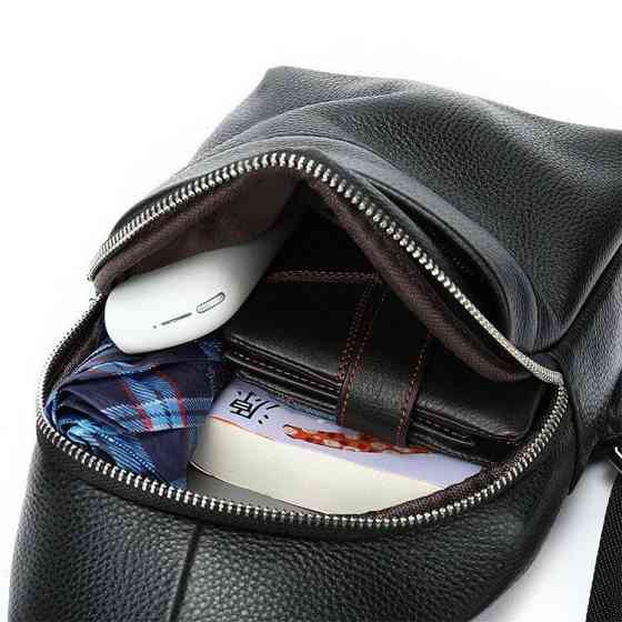 Сумка через плече чоловіча Чорна (Vintage) Київ