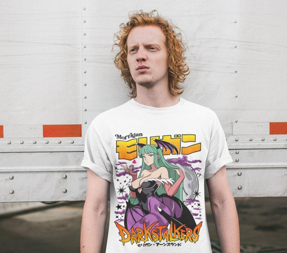 Футболка мужская аниме Морриган Аенсланд Схир Дарксталкерс оверсайз (S/M/L) Черний AnimeJ1038 Днепр - изображение 4