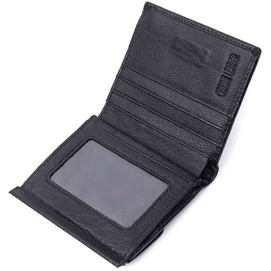 Оригінальне жіноче портмоне з натуральної шкіри ST Leather 22724 Чорний Київ