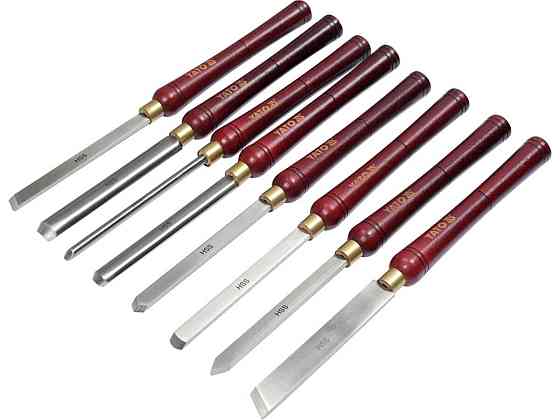 Різці токарні по дереву YATO 8 шт. заг. l= 435 мм, леза l= 160 мм в футлярі [5/90] Одеса