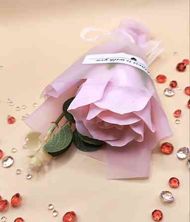 Мило-букет "Троянда" Рожевий Сміла