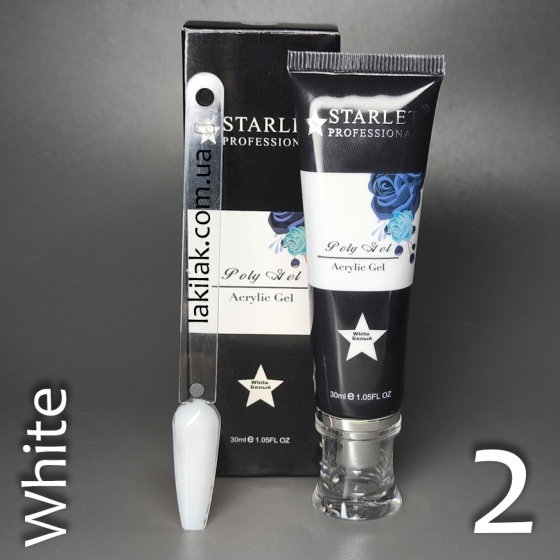 Полігель Starlet Professional №02 (white) в тюбику 30мл Херсон