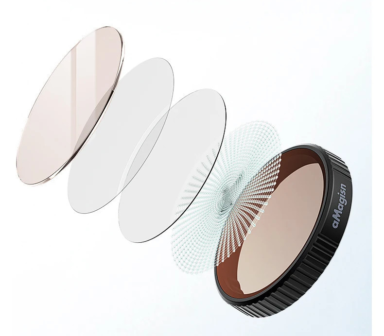 Фільтри Action 5 Pro ND8+ND16+ND32+ND64 комплект CPL aMagisn AA16-C Київ - фото 3