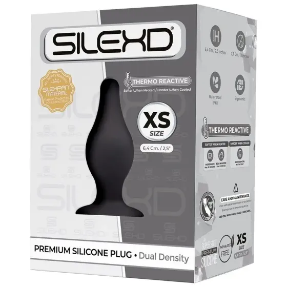 Анальна пробка SilexD (Model 2 size XS) двошаровий, силікон+Silexpan, діаметр 2,9 см Львів