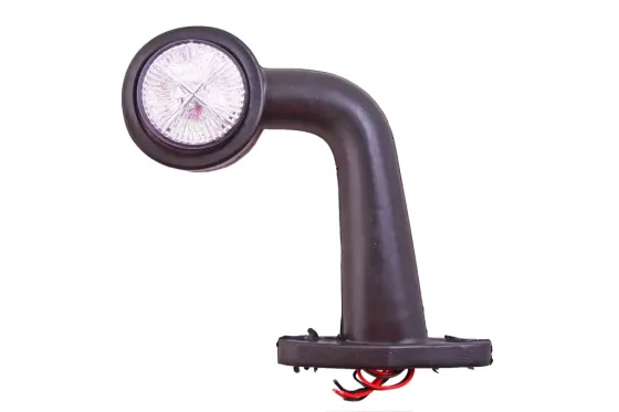 Габаритний бічний ріжок 16см диодний кривий червоний/білий Вінниця