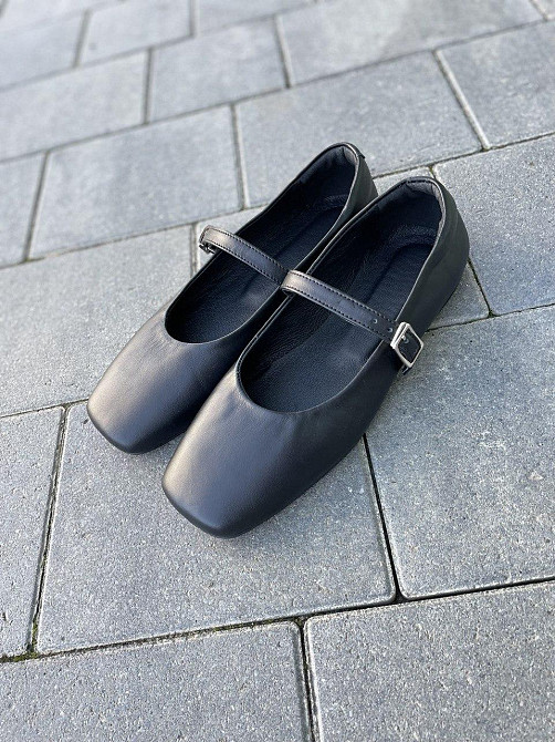 Zemira Балетки жіночі ZEMIRA 33-7 чорні (весна-осінь, шкіра натуральна) (5417) 38 Коломыя - изображение 1