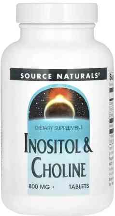 Холин и инозитол Source Naturals Inositol & Choline 800mg 50 таб Киев
