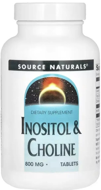 Холин и инозитол Source Naturals Inositol & Choline 800mg 50 таб Киев - изображение 1