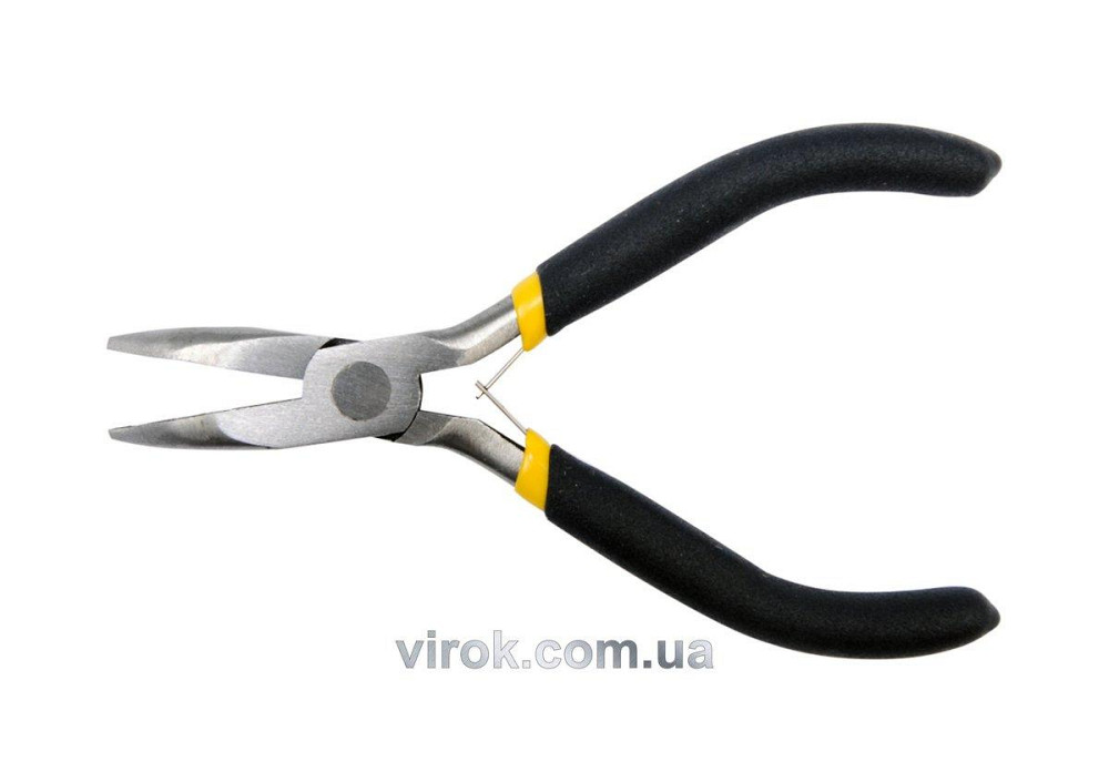Щипці - тонкогубці міні VOREL : вигнуті, L= 125 мм, з ізольованими ручками [12/120] Одесса - изображение 1