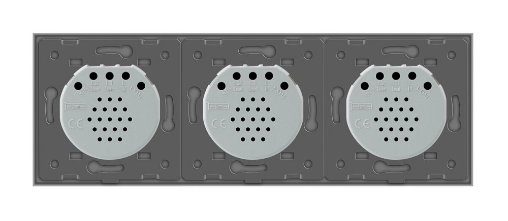 Розумний сенсорний ZigBee вимикач 6 сенсорів (2-2-2) Livolo сірий (VL-C702Z/C702Z/C702Z-15) Коломыя - изображение 5