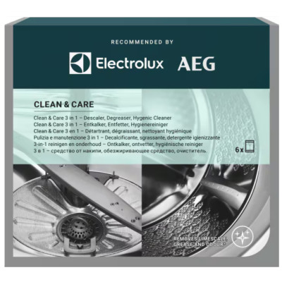 Очищувач для пральних машин Electrolux Clean &amp; Care 3 в 1 6 шт. (M2GCP601) Вінниця - фото 1