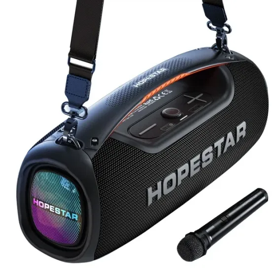 Портативна колонка Hopestar A60 Bluetooth 5.1, 18000 мА·год, RGB, AUX, USB, FM, стильний дизайн Одеса