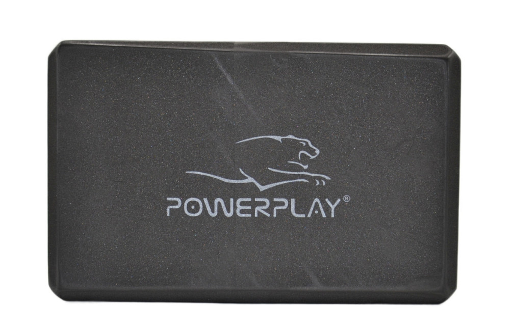 Блок для йоги PowerPlay 4006 Yoga Brick Чорний Луцьк - фото 2