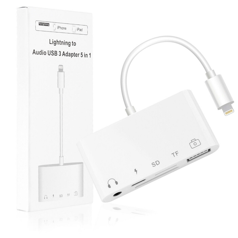 Перехідник адаптер 5в1 для iPhone, iPad 17760 Луцьк - фото 1