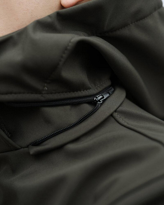 Мужская куртка хаки демисезонная с капюшоном Pobedov Shadow V2 Киев - изображение 5