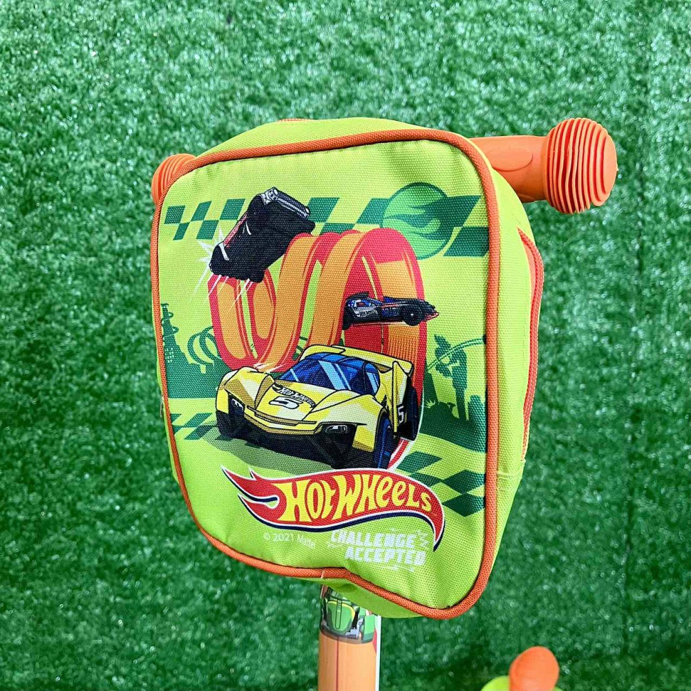 Самокат триколісний Hot Wheels з підсвічуванням коліс Салатовий (LS2115) Чернігів - фото 5