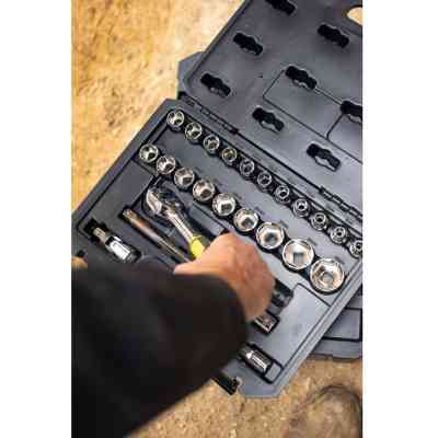 Набір головок Stanley Expert 1/2&quot;, 24 шт, шестигранних, з тріскачкою (STMT82830-1) Вінниця