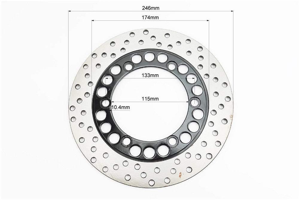 Диск гальмівний (посадка d=115mm) Київ - фото 2