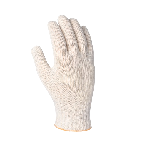 Рукавички 547 трикотаж 219 текс з крапкою ПВХ р.10(XL) білий/зелений ДКГ Житомир