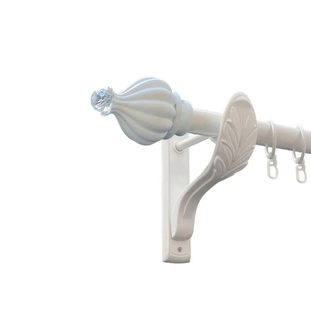 Карниз Orvit Таджа-Кристал металевий однорядний ретро Арктіс 25 мм 240 см (00-00010432) Львов - изображение 1