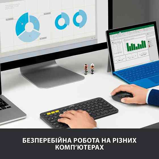 Миша бездротова Logitech M720 Triathlon Black (910-004791) Чорний Харьков