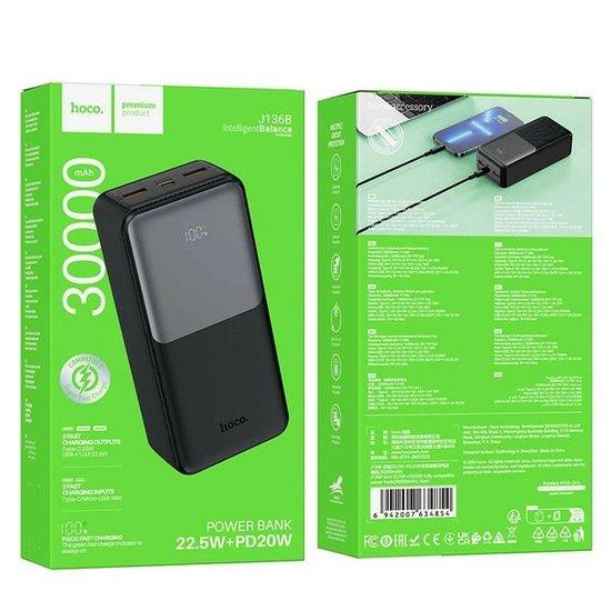 Повербанк Внешний аккумулятор QC 30000mAh 22,5W (hoco) Одесса - изображение 1