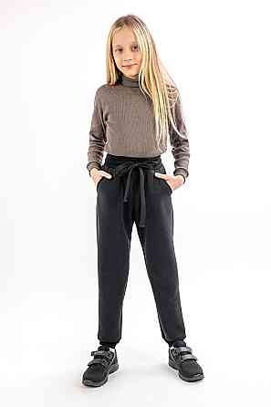 Дитячі теплі штани, чорні Крохатушка одяг Київ