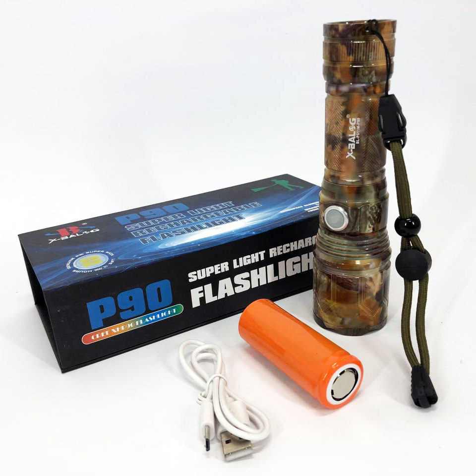 Фонарь уличный ручной Bailong BL-P511M-P90, Яркий светодиодный мощный фонарь Мощный для рыбалки LI-48 Ивано-Франковск - изображение 2