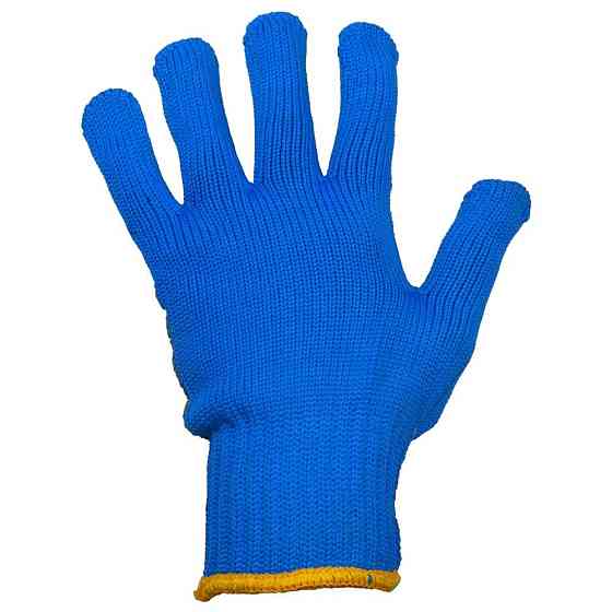 Рукавиці трикотажні з точковим ПВХ-покриттям р10 Тризуб (сині) КРАТНО 12 парам SIGMA (9442621) Київ