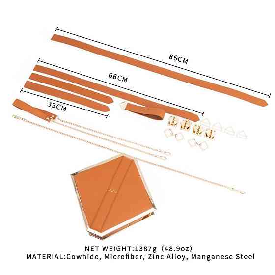 Сумка LOCKINK Mysterious Square Kink Bag - Brown Sex Aura Київ