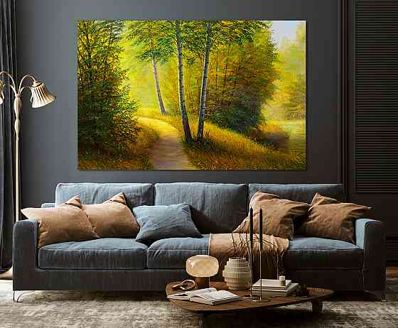 Картина полотно у вітальню / спальню  Природа Ліс   MLP_355 ( 60х30см ) 80x120 см Київ