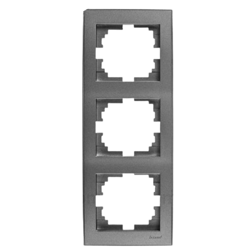 RAIN антрацит Рамка вертикальна 3-а з боковою вставкою Лезард Житомир