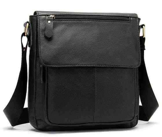 Сумка на плечо из кожи Vintage 20021 Черная Киев