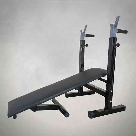 Скамья для жима горизонтальная Стойки, скамьи для жима и приседаний складная Киев