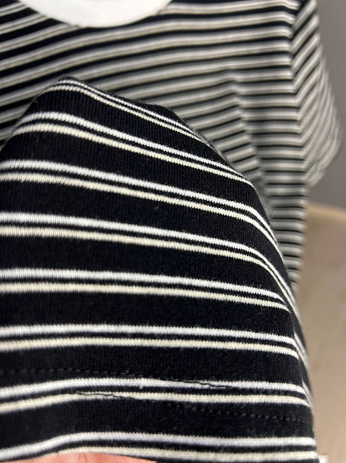 Футболка жіноча A-N 25189 в смужку базова модель середня довжина one size, чорний, one size Київ - фото 17