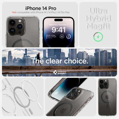 Чехол для мобильного телефона Spigen Apple iPhone 14 Pro Ultra Hybrid MagFit, Carbon Fiber (ACS04971) Винница - изображение 9