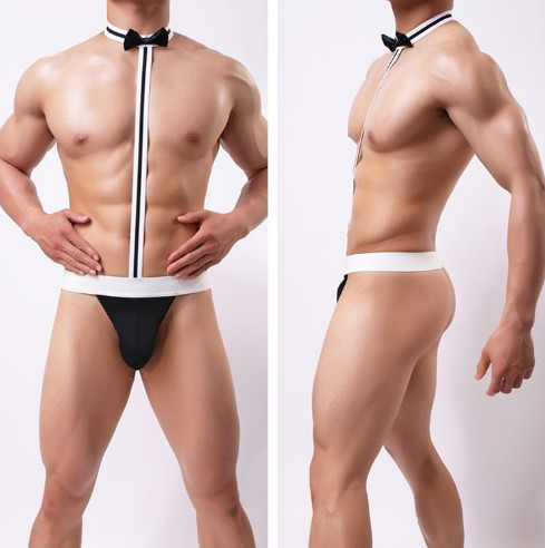 Мужские трусы с бабочкой эротические универсальный черно-белый Киев - изображение 2