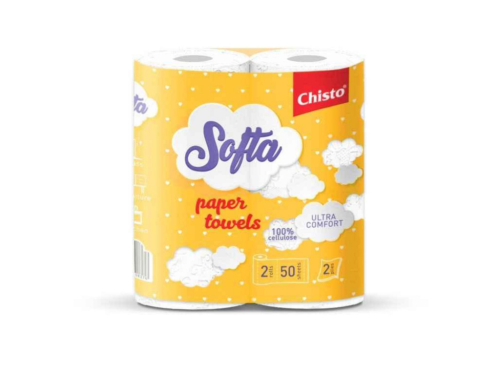 Ррушники целлюлозные 2-х шаровые 2шт ТМ Chisto Solmir Киев - изображение 1