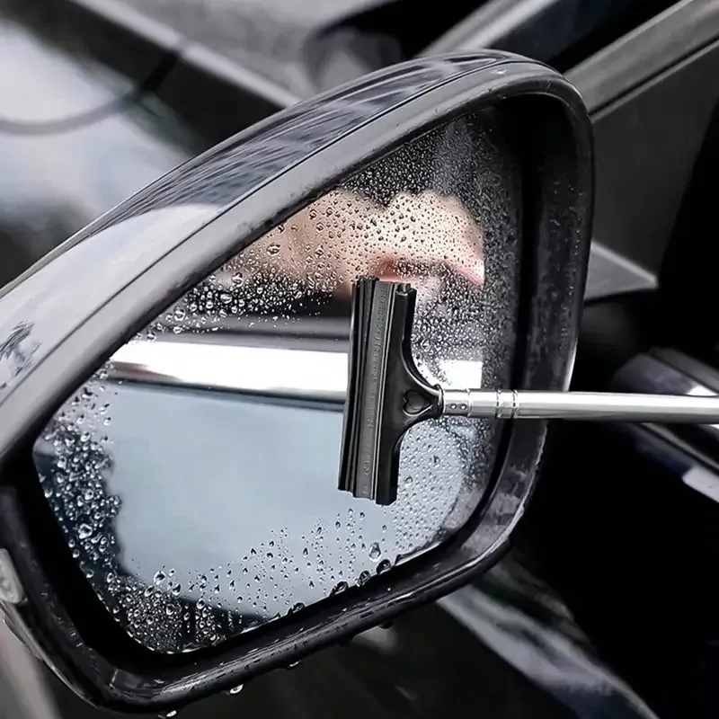 Щітка для миття дзеркал авто з гумовим скребком Київ - фото 17