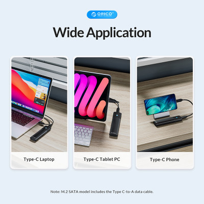 Кишеня зовнішня Orico USB3.2 Gen2 USB-C M.2 NVMe/NGFF(SATA) Dual Protocol SSD (HC380503) Вінниця - фото 6