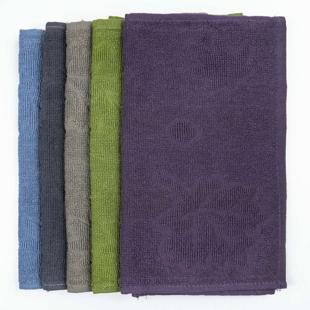 Кухонна жакардова серветка GM Textile 25х45 см 380 г/м2 (Фіолетовий) Суми - фото 2