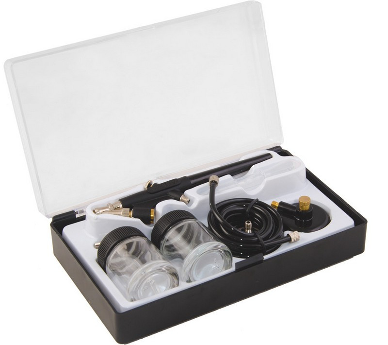 MASTERTOOL Аерограф пневматичний MASTERTOOL міні з набором аксесуарів 81-8710 Киев - изображение 1