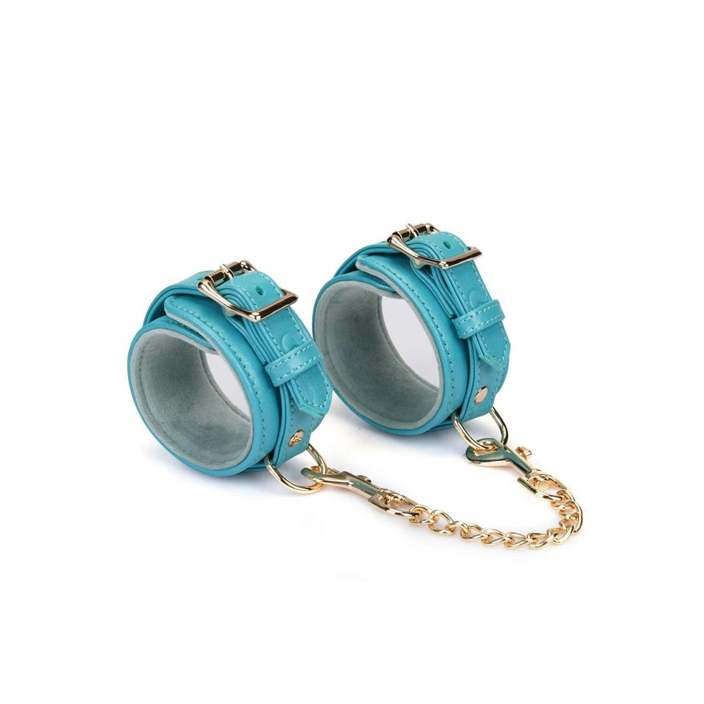 Поножи Liebe Seele Blue Lamb Leather Ankle Cuffs with Velvet Lining Sex Aura Киев - изображение 2