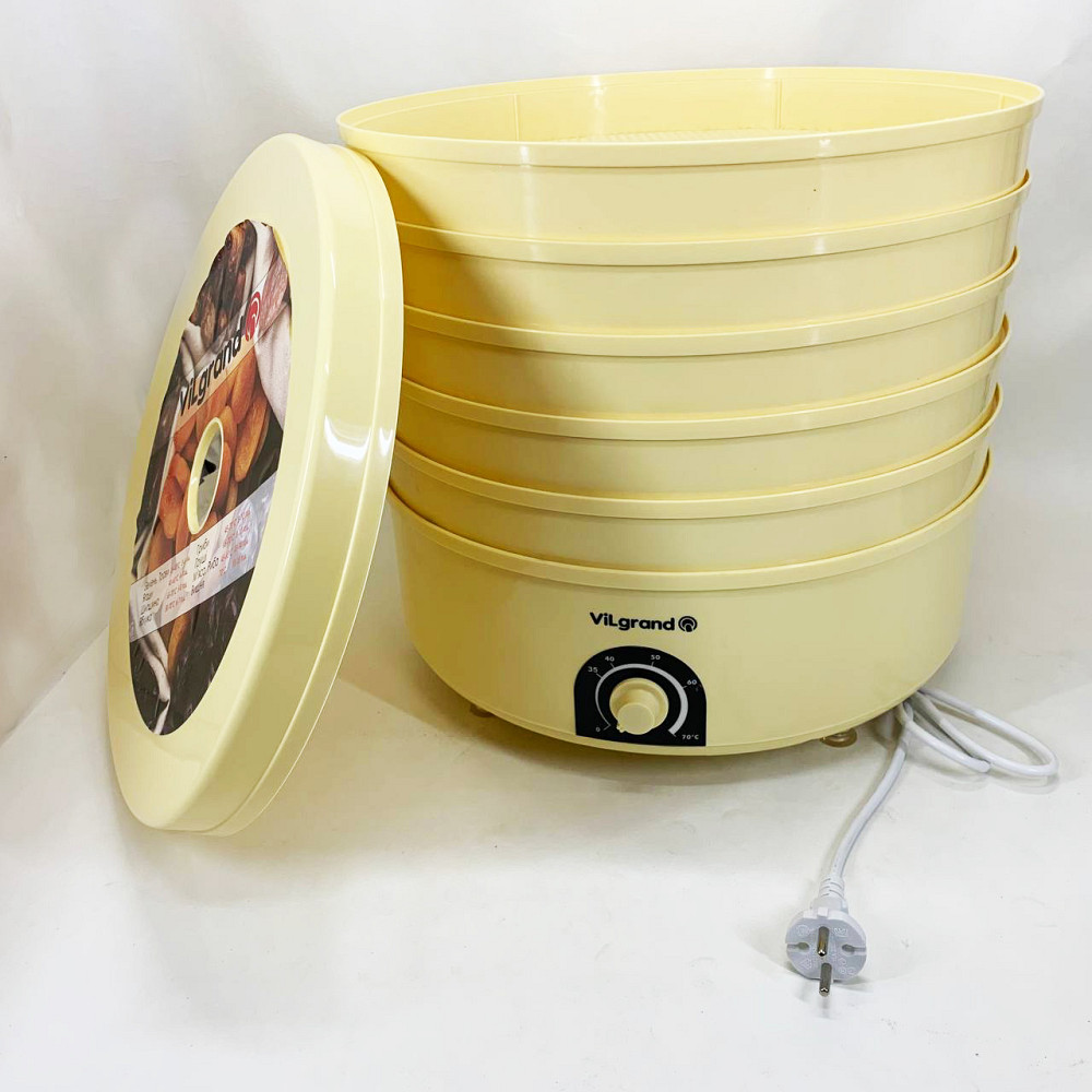 Сушарка дегідратор для харчових продуктів VILGRAND VDF520-20 520 Вт 20 Л, Сушарка для грибів та ягід DR-95 Львів - фото 4