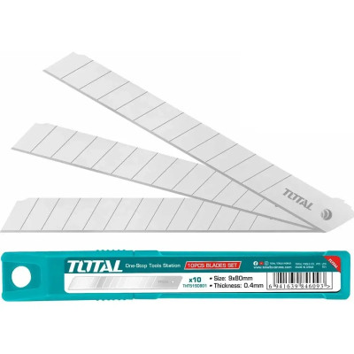 Ніж монтажний Total THT5190901 леза для ножів 9мм,10шт. (THT5190901) Вінниця - фото 1